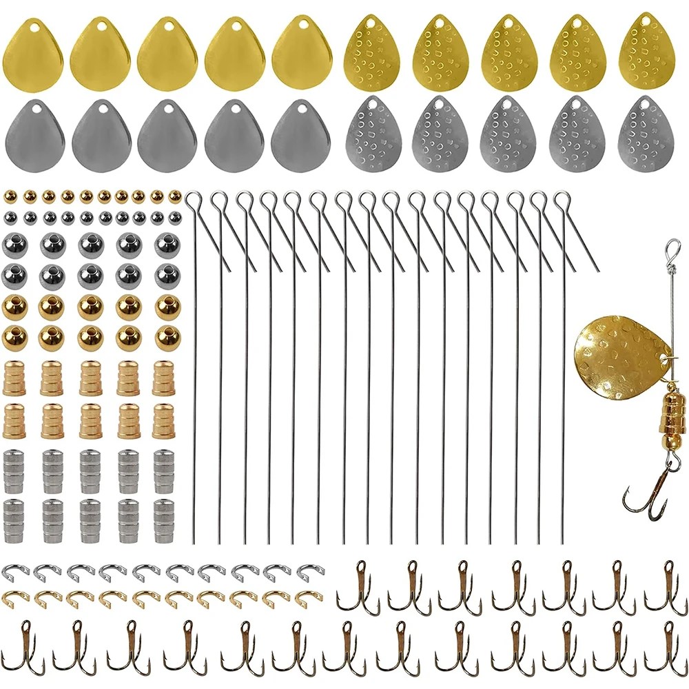 Fishing Lure Spoon - 140 buah Kit pembuat umpan pancing