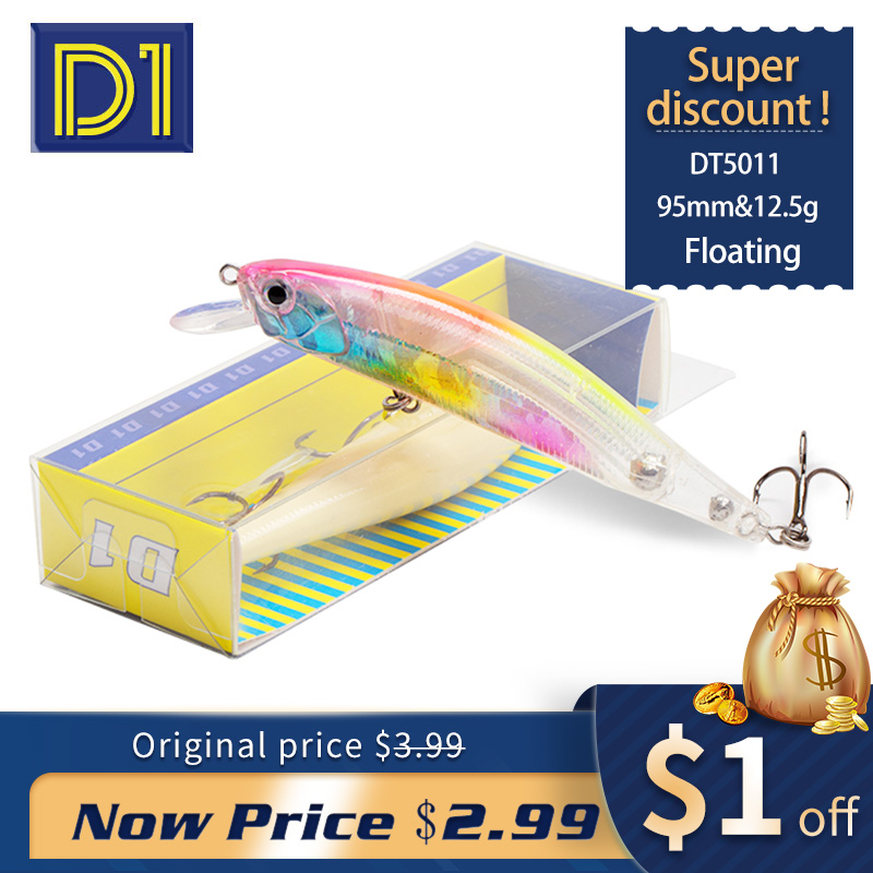 Fishing Lure Jerkbait - D1 Umpan Ikan Kecil Mengambang Wobblers