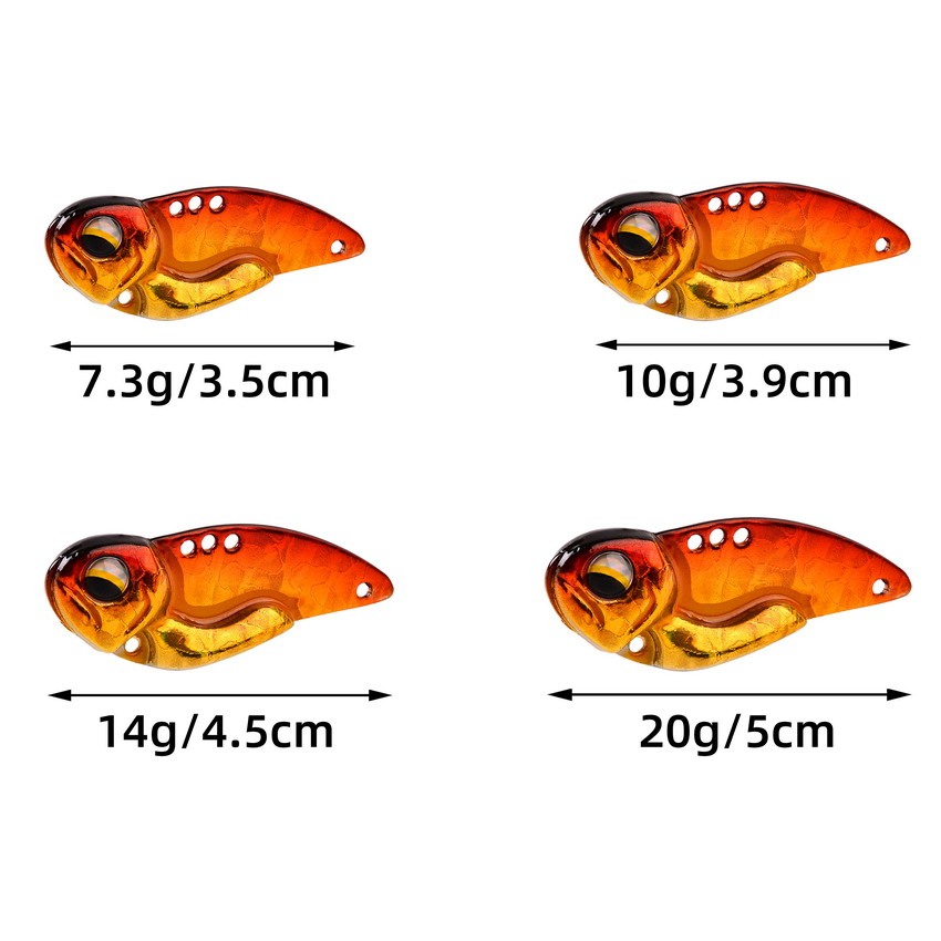 6 Buah Umpan Pancing VIB Logam - Fishing Lure Spoon ulasan dan harga